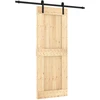 Slankios durys Natūrali ir juoda 80 x 210 cm