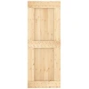 Slankios durys Natūrali ir juoda 80 x 210 cm