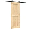 Slankios durys Natūrali ir juoda 80 x 210 cm
