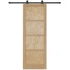 Slankios durys Natūrali ir juoda 83 x 232 cm