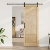Slankios durys Natūrali ir juoda 83 x 232 cm