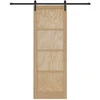 Slankios durys Natūrali ir juoda 83 x 232 cm