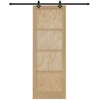 Slankios durys Natūrali ir juoda 83 x 232 cm