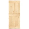 Slankios durys Natūrali ir juoda 85 x 210 cm
