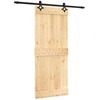 Slankios durys Natūrali ir juoda 85 x 210 cm