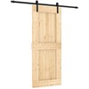 Slankios durys Natūrali ir juoda 85 x 210 cm