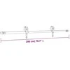 Slankios durys 85 x 210 cm Natūrali ir juoda