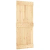 Slankios durys Natūrali ir juoda 85 x 210 cm