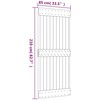 Slankios durys Natūrali ir juoda 85 x 210 cm