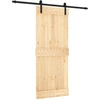 Slankios durys Natūrali ir juoda 85 x 210 cm
