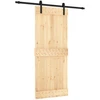 Slankios durys Natūrali ir juoda 85 x 210 cm