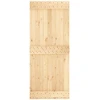 Slankios durys Natūrali ir juoda 85 x 210 cm