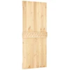 Slankios durys Natūrali ir juoda 85 x 210 cm