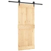 Slankios durys Natūrali ir juoda 85 x 210 cm