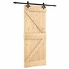 Slankios durys Natūrali ir juoda 85 x 210 cm
