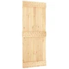 Slankios durys Natūrali ir juoda 85 x 210 cm