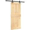 Slankios durys Natūrali ir juoda 85 x 210 cm