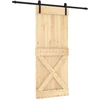 Slankios durys Natūrali ir juoda 85 x 210 cm