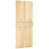 Slankios durys Natūrali ir juoda 85 x 210 cm