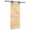 Slankios durys Natūrali ir juoda 85 x 210 cm