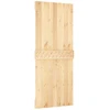 Slankios durys Natūrali ir juoda 85 x 210 cm