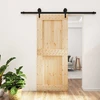 Slankios durys Natūrali ir juoda 85 x 210 cm
