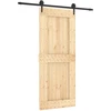 Slankios durys Natūrali ir juoda 85 x 210 cm