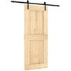 Slankios durys Natūrali ir juoda 85 x 210 cm