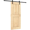 Slankios durys Natūrali ir juoda 85 x 210 cm