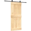 Slankios durys Natūrali ir juoda 85 x 210 cm