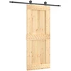 Slankios durys Natūrali ir juoda 85 x 210 cm