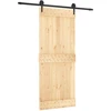 Slankios durys Natūrali ir juoda 85 x 210 cm