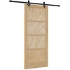 Slankios durys Natūrali ir juoda 86 x 198,5 cm