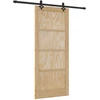 Slankios durys Natūrali ir juoda 86 x 198,5 cm
