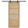 Slankios durys Natūrali ir juoda 86 x 198,5 cm