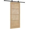 Slankios durys Natūrali ir juoda 86 x 198,5 cm