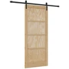 Slankios durys Natūrali ir juoda 86 x 198,5 cm