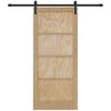 Slankios durys Natūrali ir juoda 86 x 198,5 cm