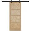 Slankios durys Natūrali ir juoda 86 x 211 cm