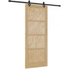 Slankios durys Natūrali ir juoda 86 x 211 cm
