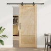 Slankios durys Natūrali ir juoda 86 x 211 cm