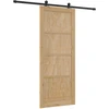 Slankios durys Natūrali ir juoda 86 x 211 cm