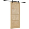 Slankios durys Natūrali ir juoda 86 x 211 cm