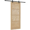 Slankios durys Natūrali ir juoda 86 x 211 cm