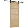 Slankios durys Natūrali ir juoda 86 x 211 cm