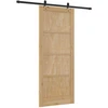 Slankios durys Natūrali ir juoda 86 x 211 cm