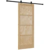 Slankios durys Natūrali ir juoda 86 x 211 cm