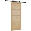 Slankios durys Natūrali ir juoda 86 x 211 cm