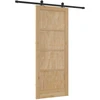 Slankios durys Natūrali ir juoda 86 x 211 cm