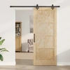 Slankios durys Natūrali ir juoda 86 x 211 cm